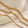 European and American fashion trend stainless steel simple twist bracelet, unique hip-hop niche design sense, versatile titanium steel jewelry for women details Picture